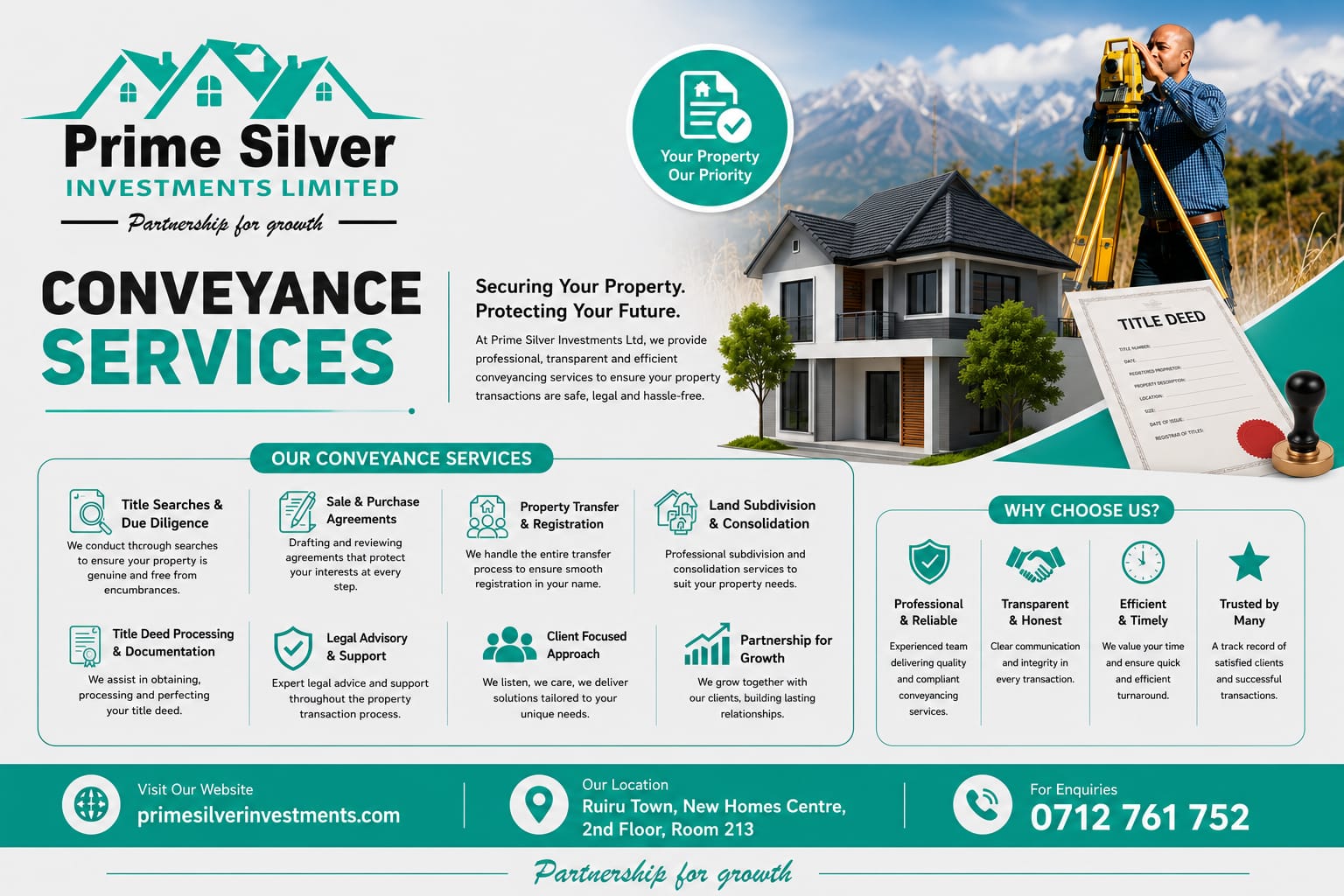 Land Conveyancing and Subdivission Services.